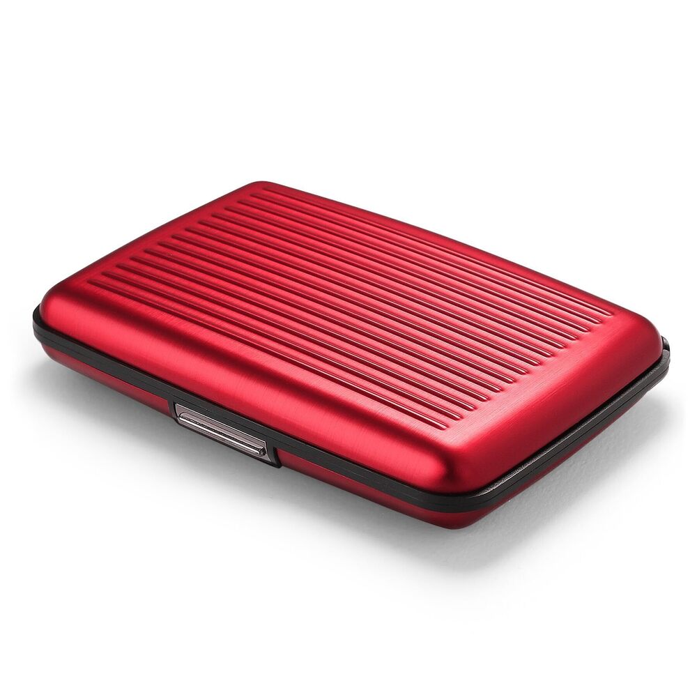 7331 Aluminum card holder with metal lock, RFID protection against fraud